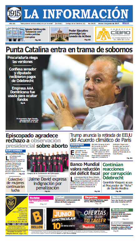 Portada La Información, Viernes 2 de Junio del 2017