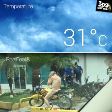 #Accuweather tuvo que cambiar la escala del Realfeel® en #ErreDé.