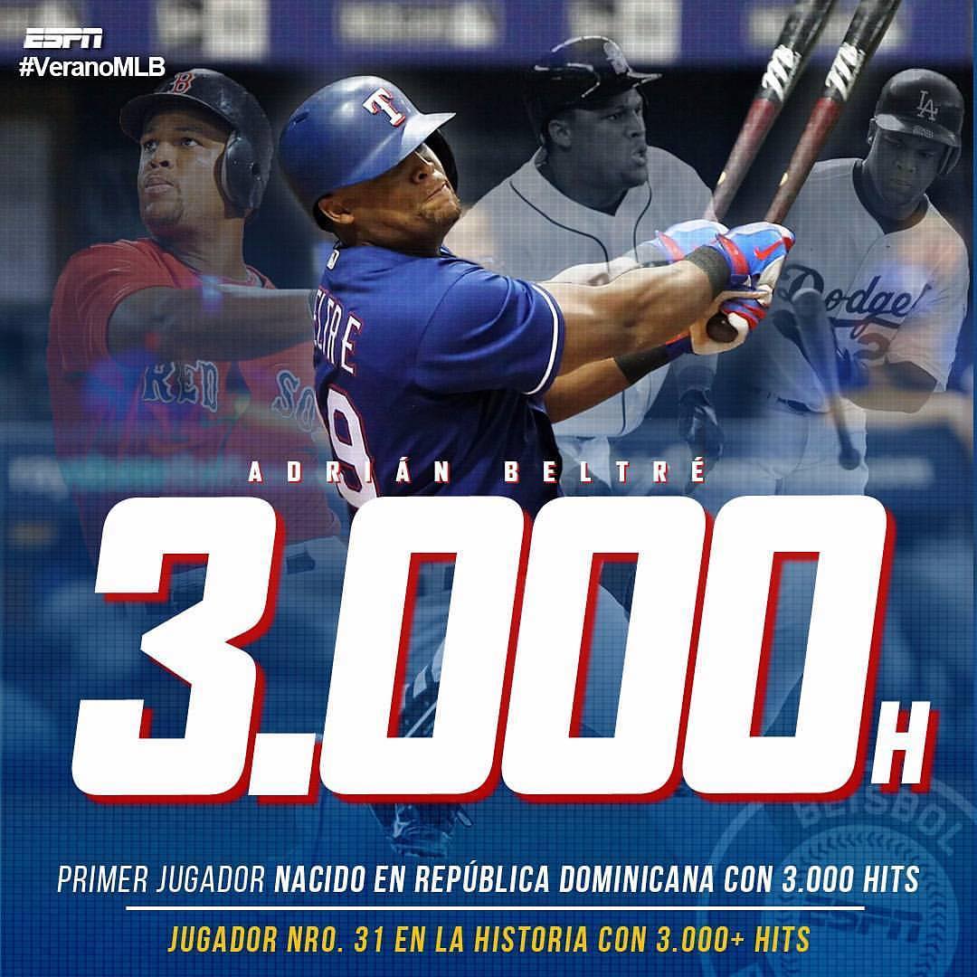 Adrián Beltré #OrgulloDominicano #Beltre3k #Beltre3000
