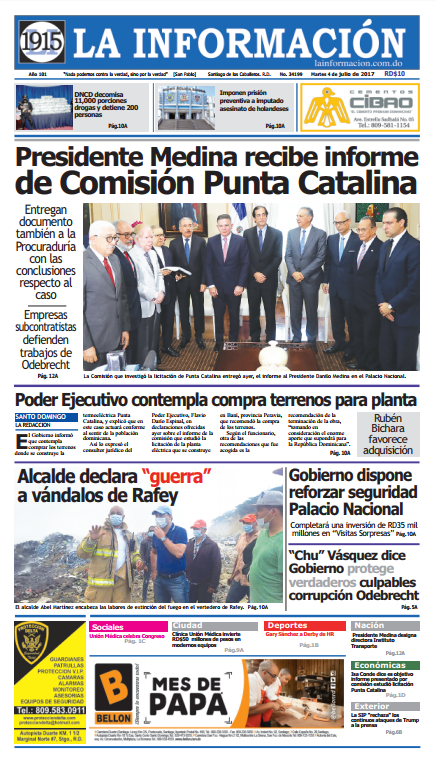 Portada La Información, Martes 04 de Julio del 2017