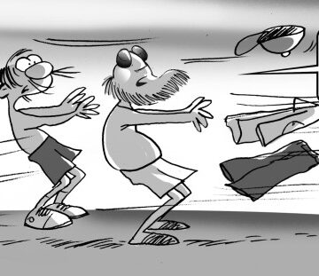 Caricatura Diógenes y Boquechivo – Diario Libre, Jueves 31 de Agosto 2017