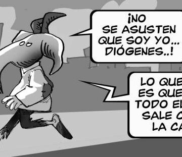 Caricatura Diógenes y Boquechivo – Diario Libre, Viernes 22 de Septiembre 2017