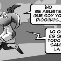 Caricatura Diógenes y Boquechivo – Diario Libre, Viernes 22 de Septiembre 2017