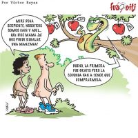 Doña serpiente no quiere que la cojan’ de relajo’ – Caricatura Fuaquiti, Septiembre 25 del 2017