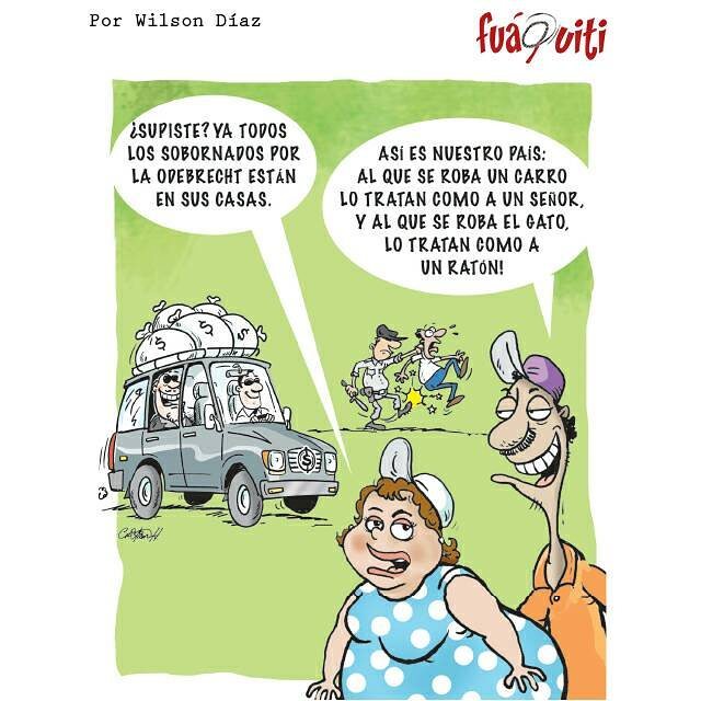 El trato es por categoría. Si robó un salami no califica para un trato especial. – Caricatura Fuaquiti, Septiembre 24 del 2017