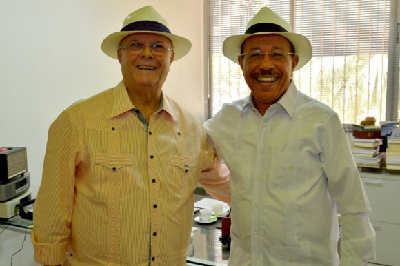 Hipólito Mejía y Temístocles Montás pasan revista situación política del país