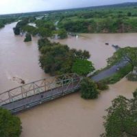 Inundaciones por el río Yaque del Norte impiden tránsito Montecristi-Dajabón