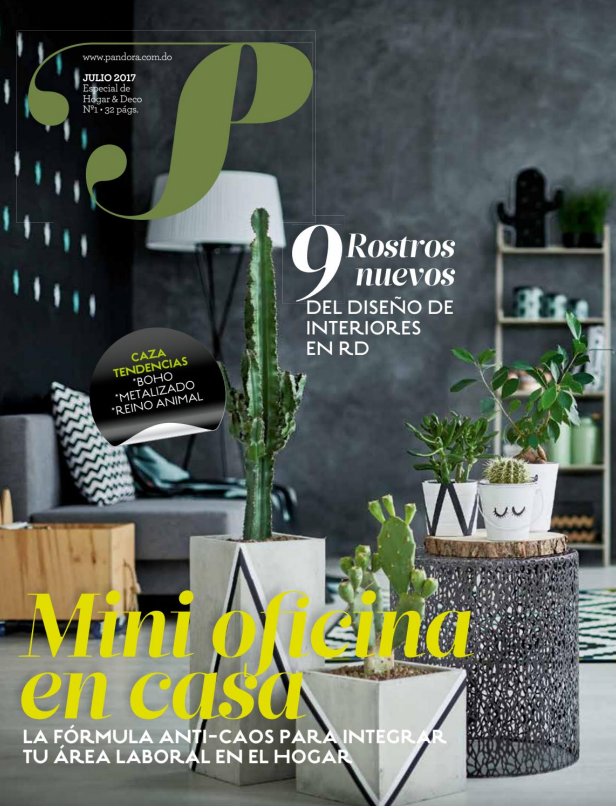 Portada Pandora Decoración, Agosto 07 del 2017