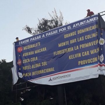 Alcaldía de Santiago publica empresas que no pagan impuestos al cabildo