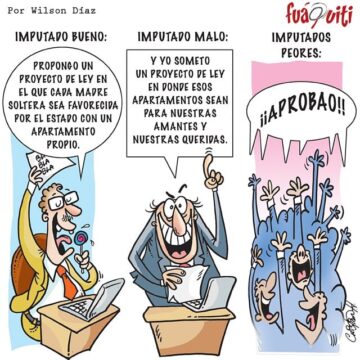 Así se aprueban las leyes en el cámara de diputados… – Caricatura Fuaquiti, Octubre 04 del 2017