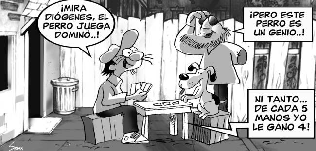 Caricatura Diógenes y Boquechivo - Diario Libre, Sábado 14 de Octubre 2017  - Dominicana.do