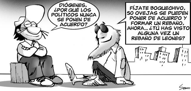 Caricatura Diógenes y Boquechivo - Diario Libre, Viernes 06 de Octubre 2017  - Dominicana.do