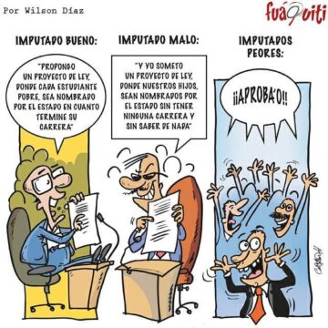 Mientras tanto en la cámara de imputados… – Caricatura Fuaquiti, Octubre 08 del 2017