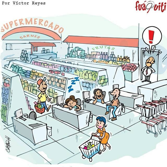 Ya está pasando la temporada de los supermercados… – Caricatura Fuaquiti, Octubre 07 del 2017