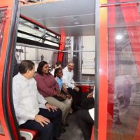 Vea en fotos y videos las pruebas al Teleférico de Santo Domingo encabezada por el presidente Danilo Medina