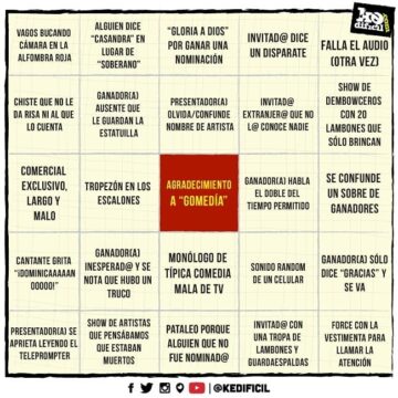 Bingo – KeDificil, Martes 20 de Marzo 2018