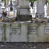 Un cementerio histórico donde hay muchos difuntos sin identificar