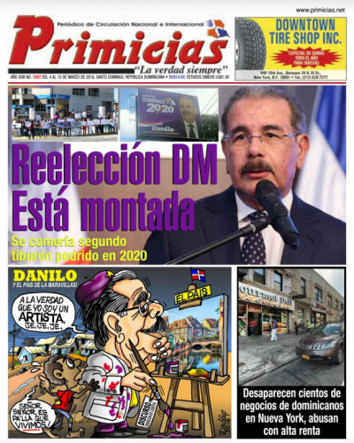 Portada Periódico Primicias, Lunes 05 de Marzo 2018