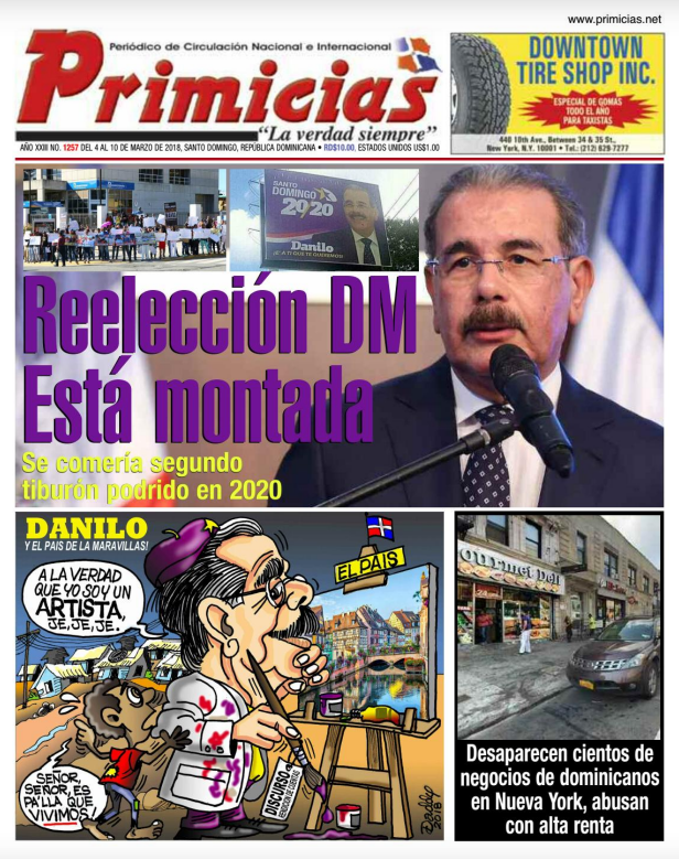 Portada Periódico Primicias, Lunes 05 de Marzo 2018