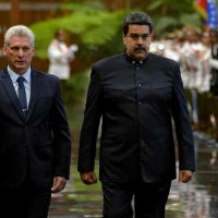 Díaz-Canel recibe a Nicolás Maduro en el Palacio de la Revolución en Cuba