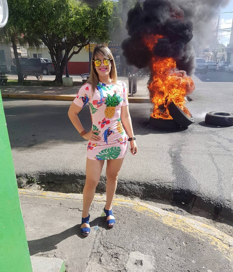 La Licenciada Zulenny Gómez a Nivel de Huelga