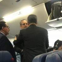 Leonel y Abinader comparten en un avión que venía de NY