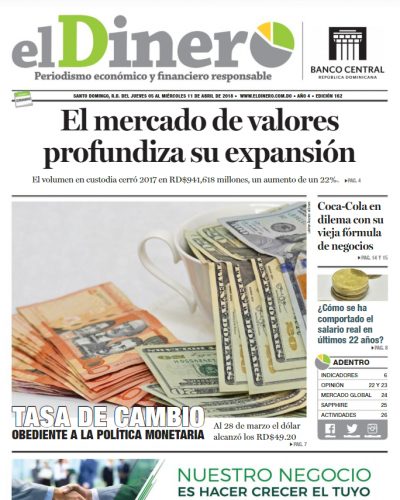 Portada Periódico El Dinero, Viernes 06 de Abril 2018
