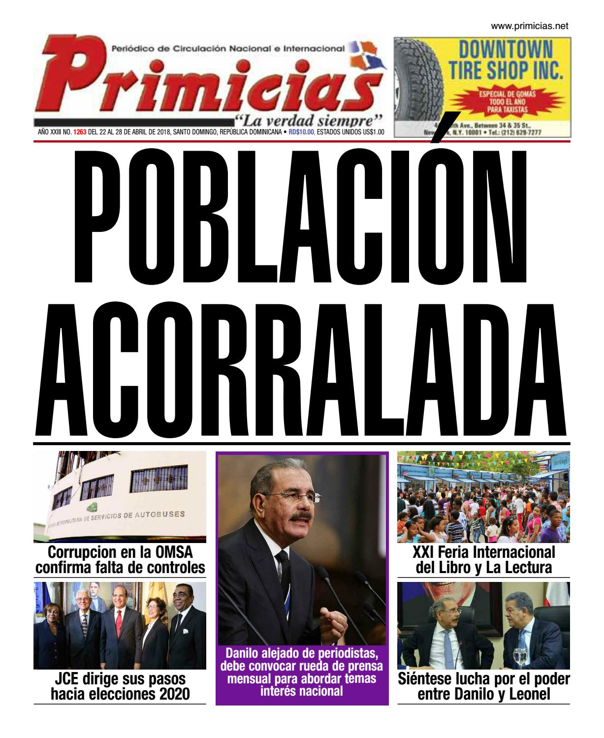 Portada Periódico Primicias, Lunes 23 de Abril 2018