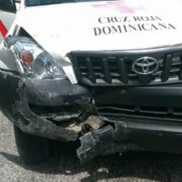 Presidenta de la Cruz Roja de Barahona sufre accidente en la carretera