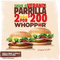 Oferta Burger King, 22 de Abril 2018