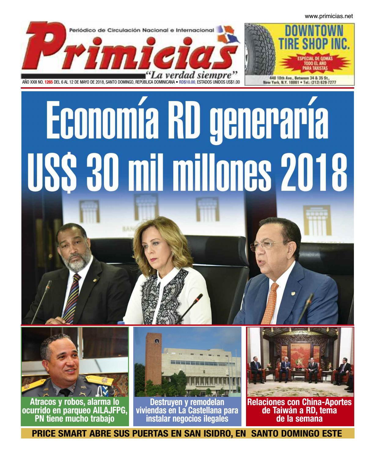 Portada Periódico Primicias, Lunes 07 de Mayo 2018