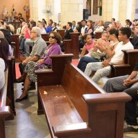 Se desprende trozo de techo de la catedral de Santo Domingo