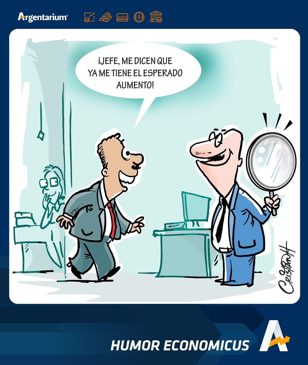 Caricatura Argentarium, #HumorEconomicus   El problema no es el ingreso, es tu “percepción” del ingreso. 02 de Octubre 2018