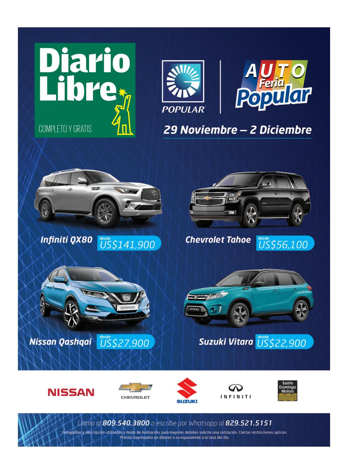 Encarte Auto Feria Popular, Jueves 29 de Noviembre 2018