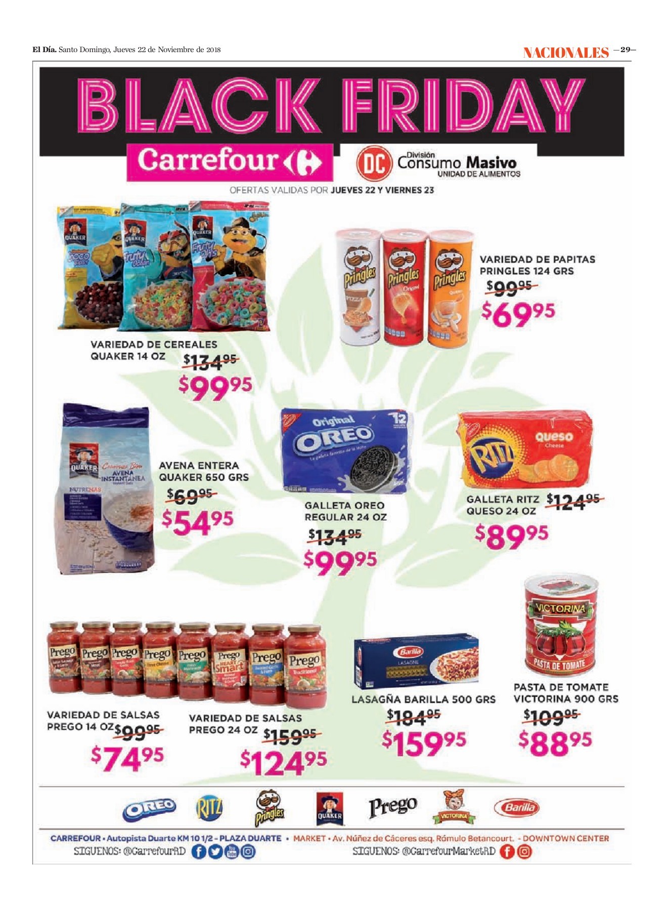 Encarte Carrefour 2, Jueves 22 de Noviembre 2018