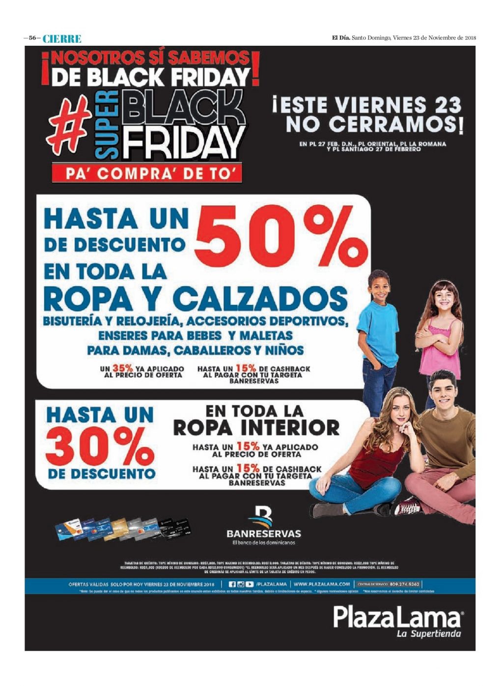 Encarte Plaza Lama 13, Viernes 23 de Noviembre 2018 - Dominicana.do