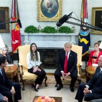 Trump recibe a la esposa de Juan Guaidó en la Casa Blanca: “Estamos con ustedes al 100%”