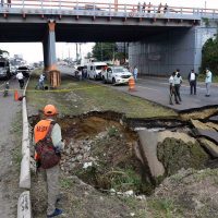 Técnicos determinarán causas derrumbe autopista Duarte