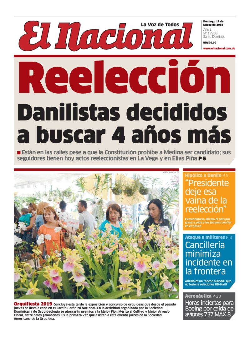 Portada Periódico El Nacional, Domingo 17 de Marzo 2019