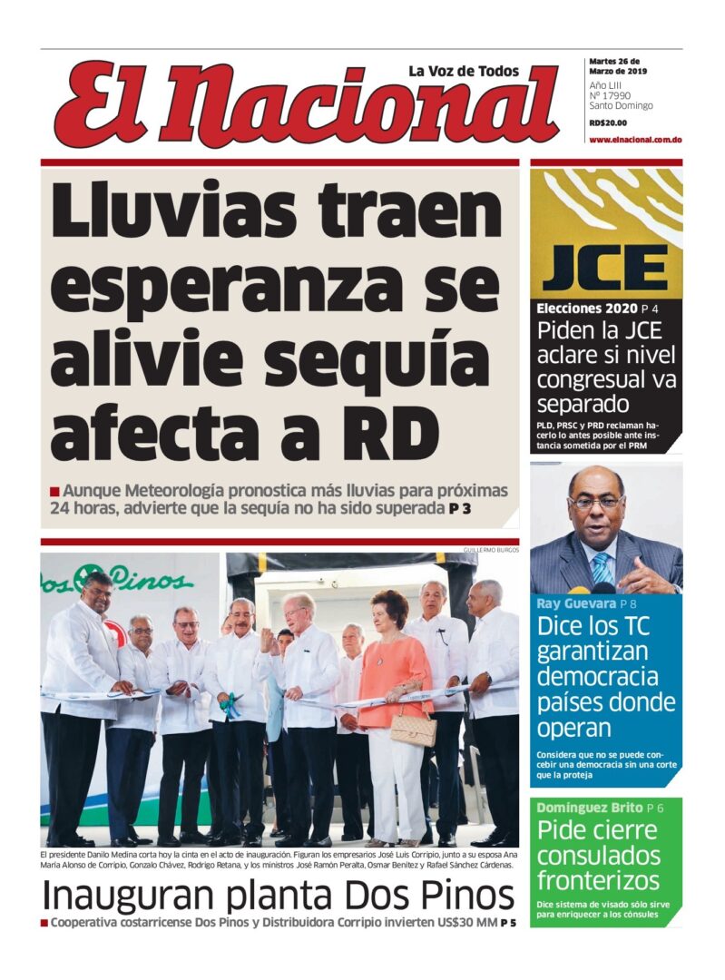Portada Periódico El Nacional, Martes 26 de Marzo 2019
