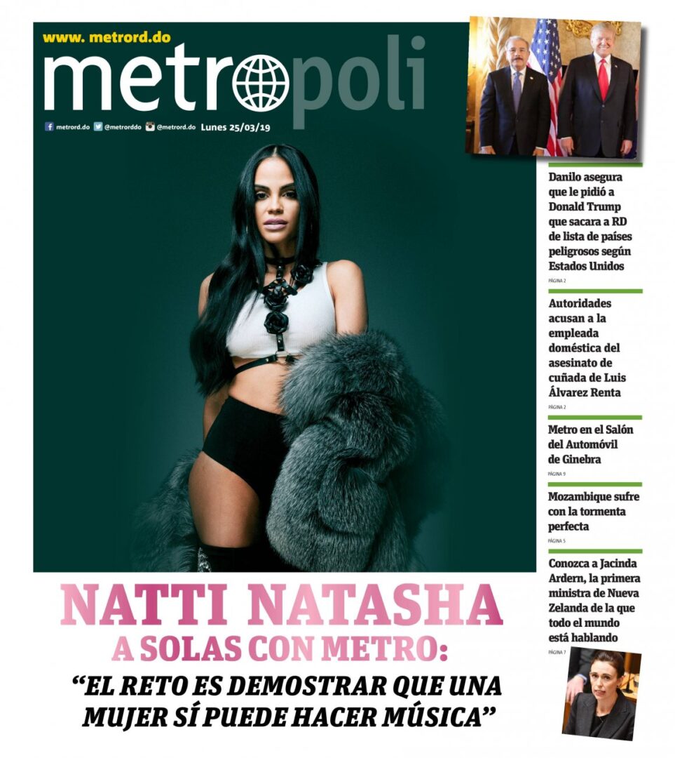 Portada Periódico Metro, Lunes 25 de Marzo 2019