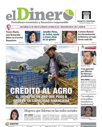 Portada Periódico El Dinero, Jueves 07 de Marzo 2019