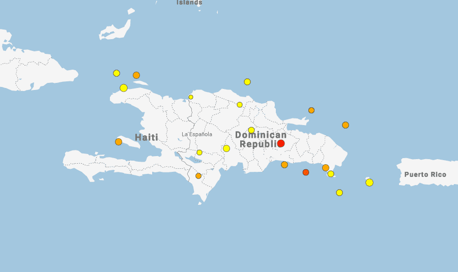 Hace pocos minutos se registró en territorio nacional un terremoto magnitud 4.4 a 19 km de Arenoso