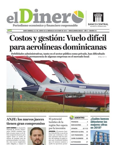 Portada Periódico El Dinero, Jueves 02 Mayo 2019