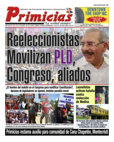 Portada Periódico La Información, Lunes 20 Mayo 2019