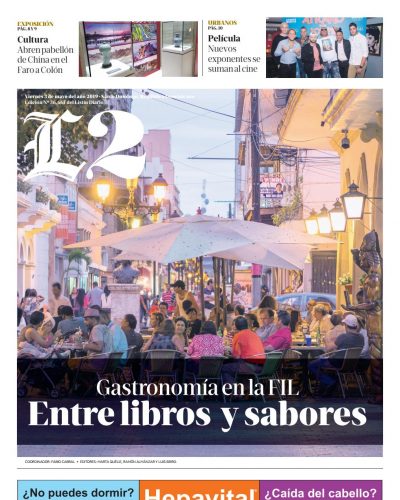 Portada Periódico Listín Diario – Sección L2, Viernes 03 Mayo 2019