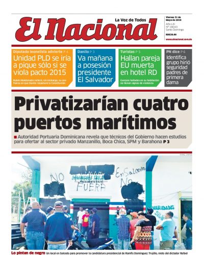 Portada Periódico El Nacional, Viernes 31 Mayo 2019