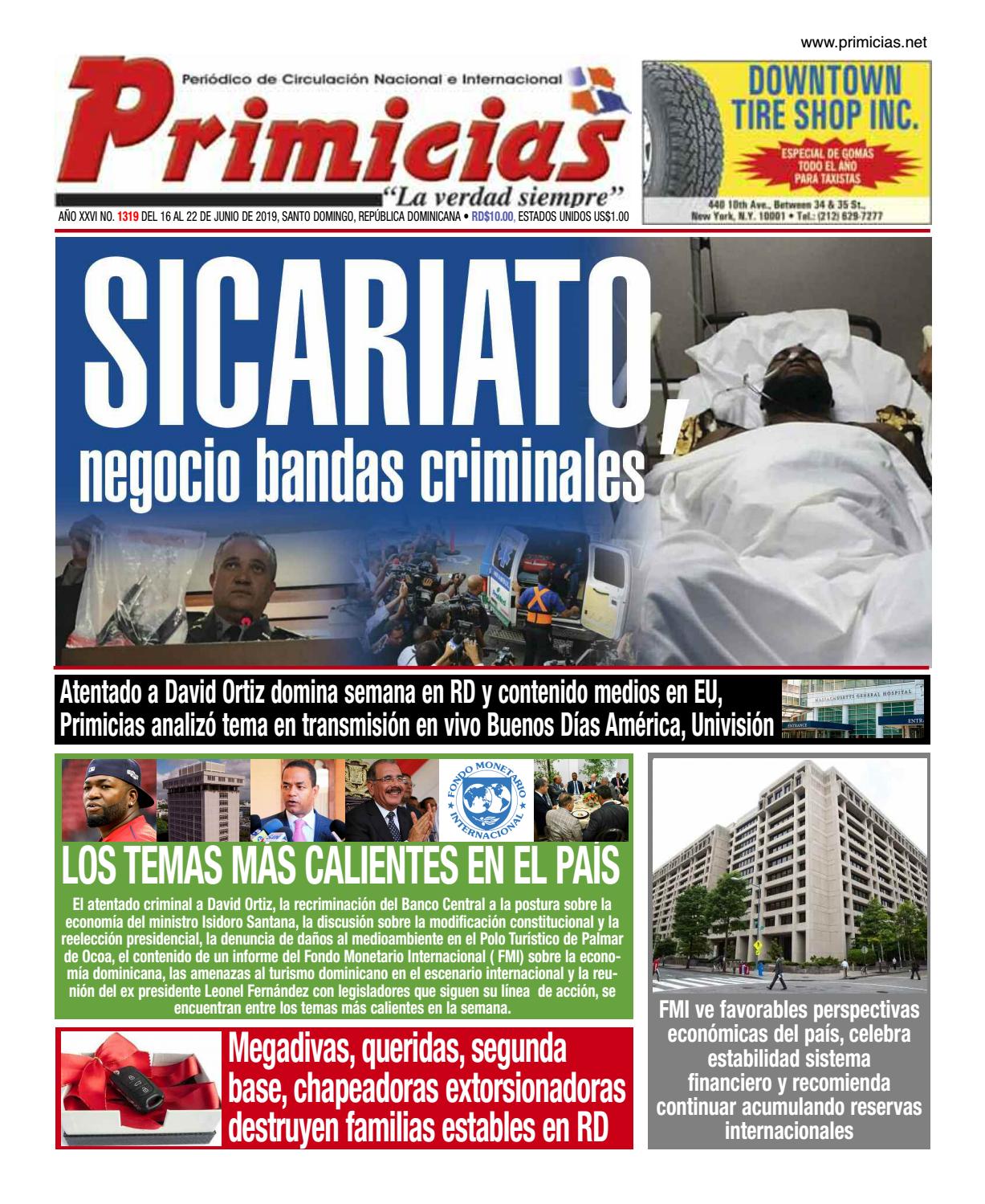 Portada Periódico Primicias, Lunes 17 Junio 2019