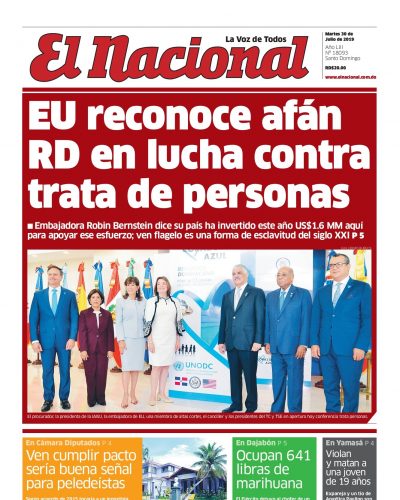 Portada Periódico El Nacional, Martes 30 de Julio, 2019