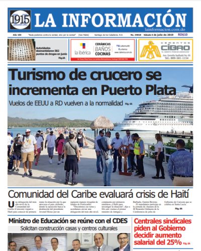 Portada Periódico La Información, Domingo 07 de Julio, 2019